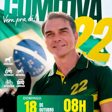 Publicação de Coronel Fabio Candido sobre Flávio Bolsonaro em 11/10/2026