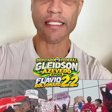 Publicação de Gleidson Azevedo sobre Flávio Bolsonaro em 12/10/2026