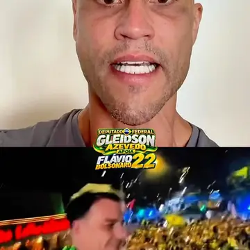Publicação de Gleidson Azevedo sobre Flávio Bolsonaro em 12/10/2026