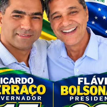 Publicação de Luciano Pimenta sobre Flávio Bolsonaro em 12/10/2026