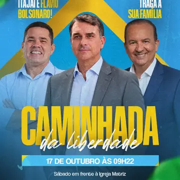 Publicação de Robison Coelho sobre Flávio Bolsonaro em 13/10/2026