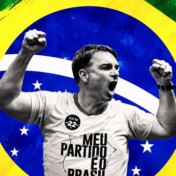 Publicação de Junior Marabá sobre Flávio Bolsonaro em 13/10/2026