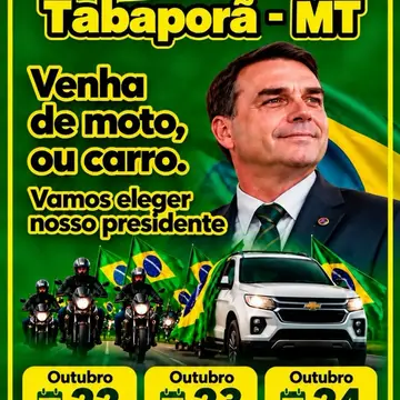 Publicação de Carlão Borchardt sobre Flávio Bolsonaro em 13/10/2026