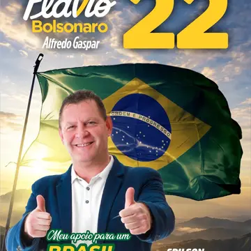 Publicação de Massocco sobre Flávio Bolsonaro em 13/10/2026