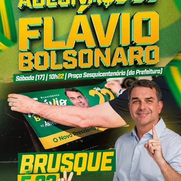 Publicação de Andre Vechi sobre Flávio Bolsonaro em 13/10/2026
