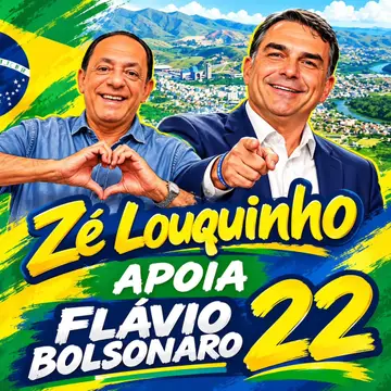 Publicação de Zé Louquinho sobre Flávio Bolsonaro em 13/10/2026