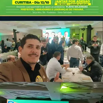 Publicação de Genezio Ferreira sobre Flávio Bolsonaro em 13/10/2026