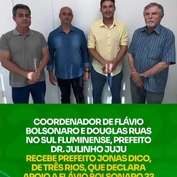 Publicação de Dr Julinho Juju sobre Flávio Bolsonaro em 13/10/2026
