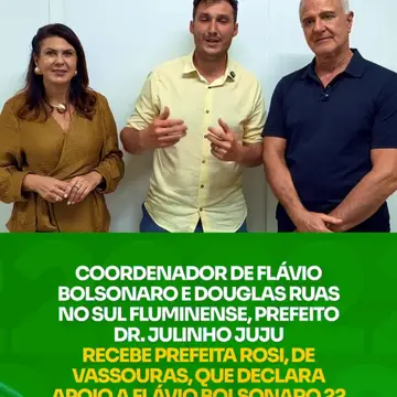 Publicação de Dr Julinho Juju sobre Flávio Bolsonaro em 13/10/2026