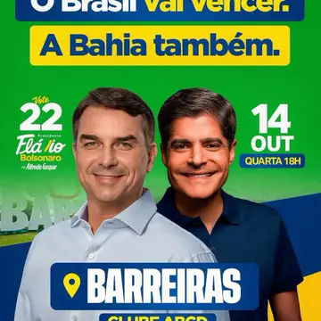 Publicação de Otoniel sobre Flávio Bolsonaro em 14/10/2026