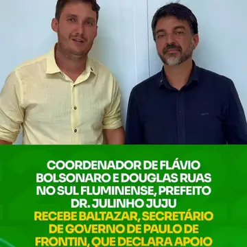 Publicação de Dr Julinho Juju sobre Flávio Bolsonaro em 14/10/2026