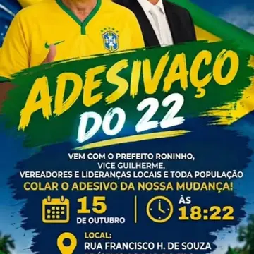 Publicação de Roninho sobre Flávio Bolsonaro em 14/10/2026