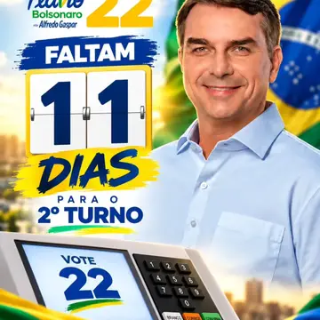 Publicação de Tuti sobre Flávio Bolsonaro em 14/10/2026
