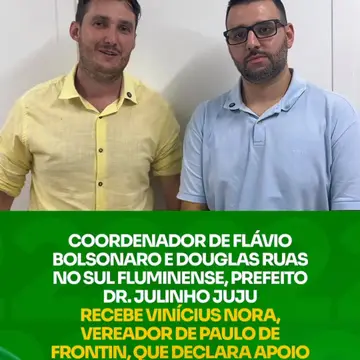 Publicação de Dr Julinho Juju sobre Flávio Bolsonaro em 14/10/2026