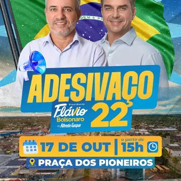 Publicação de Sinésio José sobre Flávio Bolsonaro em 14/10/2026