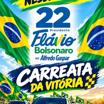 Publicação de Miltinho sobre Flávio Bolsonaro em 14/10/2026