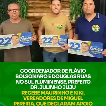 Publicação de Dr Julinho Juju sobre Flávio Bolsonaro em 14/10/2026
