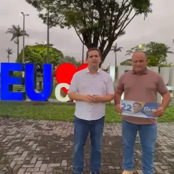 Publicação de Edicarlos Grizotto sobre Flávio Bolsonaro em 15/10/2026
