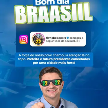 Publicação de Diego Sorgatto sobre Flávio Bolsonaro em 15/10/2026
