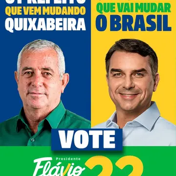 Publicação de Dinho do Piloto sobre Flávio Bolsonaro em 15/10/2026