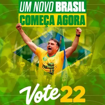 Publicação de Carlos Augusto sobre Flávio Bolsonaro em 15/10/2026