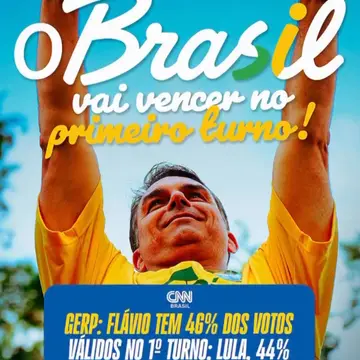 Publicação de Carlos Augusto sobre Flávio Bolsonaro em 15/10/2026