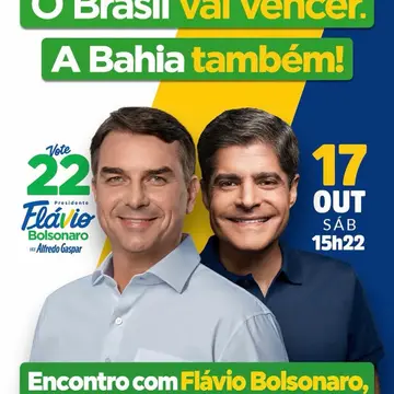 Publicação de Del sobre Flávio Bolsonaro em 15/10/2026