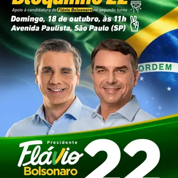 Publicação de Rafael Piovezan sobre Flávio Bolsonaro em 15/10/2026