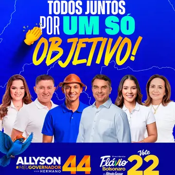 Publicação de Dayane sobre Flávio Bolsonaro em 15/10/2026