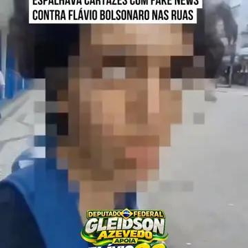Publicação de Gleidson Azevedo sobre Flávio Bolsonaro em 15/10/2026