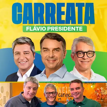 Publicação de Glauco Kaizer sobre Flávio Bolsonaro em 15/10/2026