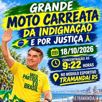 Publicação de Ique sobre Flávio Bolsonaro em 16/10/2026