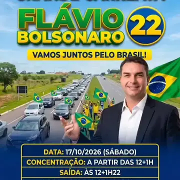 Publicação de Oscar sobre Flávio Bolsonaro em 16/10/2026