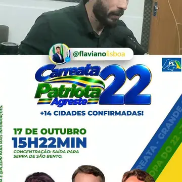Publicação de Flaviano sobre Flávio Bolsonaro em 16/10/2026