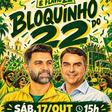 Publicação de Wladimir Garotinho sobre Flávio Bolsonaro em 16/10/2026