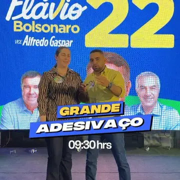 Publicação de Marcelo Pé sobre Flávio Bolsonaro em 16/10/2026