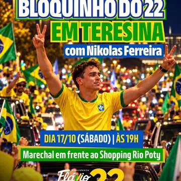 Publicação de Gustavo Medeiros sobre Flávio Bolsonaro em 16/10/2026