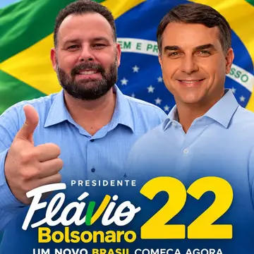 Publicação de Fabinho Florença sobre Flávio Bolsonaro em 16/10/2026