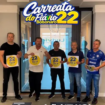 Publicação de Geison Kurtz sobre Flávio Bolsonaro em 16/10/2026