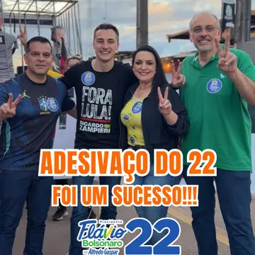 Publicação de Elisangela Pedroso sobre Flávio Bolsonaro em 16/10/2026