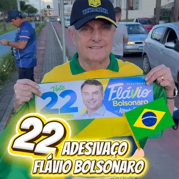 Publicação de Adelmo sobre Flávio Bolsonaro em 16/10/2026