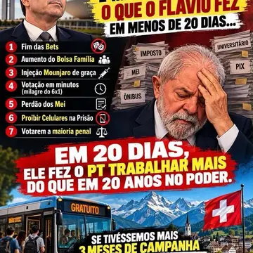 Publicação de Edmar sobre Flávio Bolsonaro em 17/10/2026