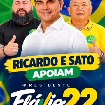 Publicação de Doutor Sato sobre Flávio Bolsonaro em 17/10/2026