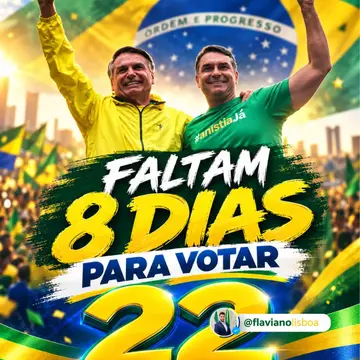 Publicação de Flaviano sobre Flávio Bolsonaro em 17/10/2026