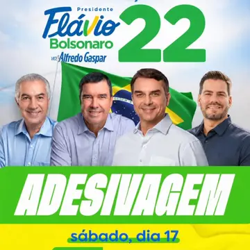Publicação de Neco Pagliosa sobre Flávio Bolsonaro em 17/10/2026