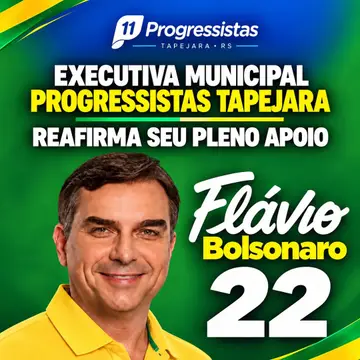 Publicação de Evanir Wolff Big sobre Flávio Bolsonaro em 17/10/2026