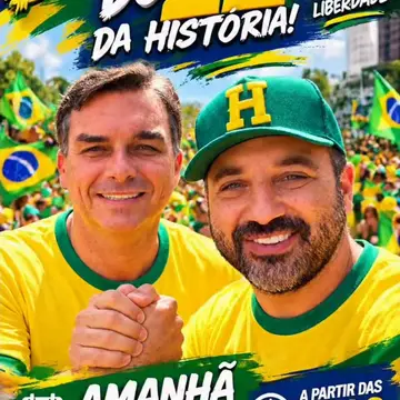 Publicação de Henrique do Paraíso sobre Flávio Bolsonaro em 17/10/2026