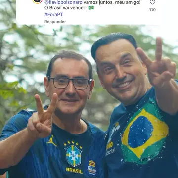 Publicação de Anderson sobre Flávio Bolsonaro em 17/10/2026
