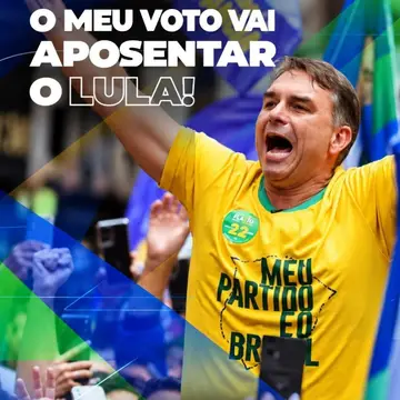 Publicação de Thiago Stefanello sobre Flávio Bolsonaro em 17/10/2026