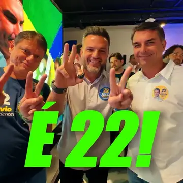 Publicação de Delegado Eduardo Boigues sobre Flávio Bolsonaro em 18/10/2026